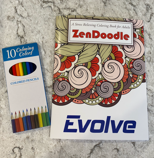 Evolve Zen Coloring Book/Colored Pencils