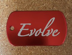 Evolve Dog Tag Keyring