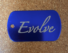 Evolve Dog Tag Keyring