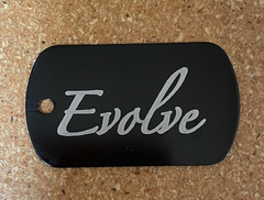 Evolve Dog Tag Keyring