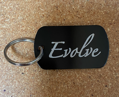 Evolve Dog Tag Keyring